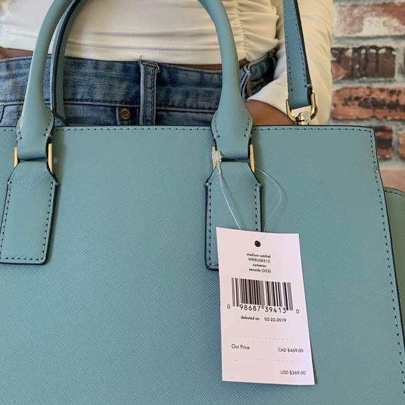 Kate spade MEDIUM Cameron satchel crossbody blue - Picture 8 of 8